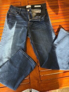Angels Women's Boot Cut Jeans in Dark Blue Denim